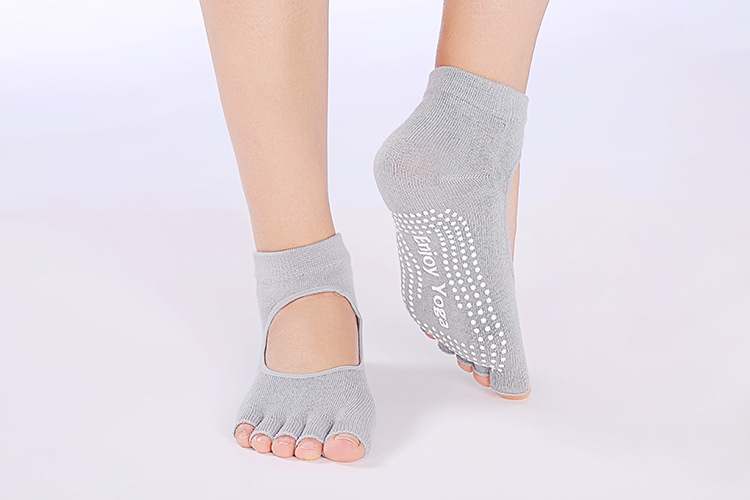 Professional Yoga Socks Non-slip Yoga Halter Fingers Dug Mouth Toe Yoga Socks Dance Socks